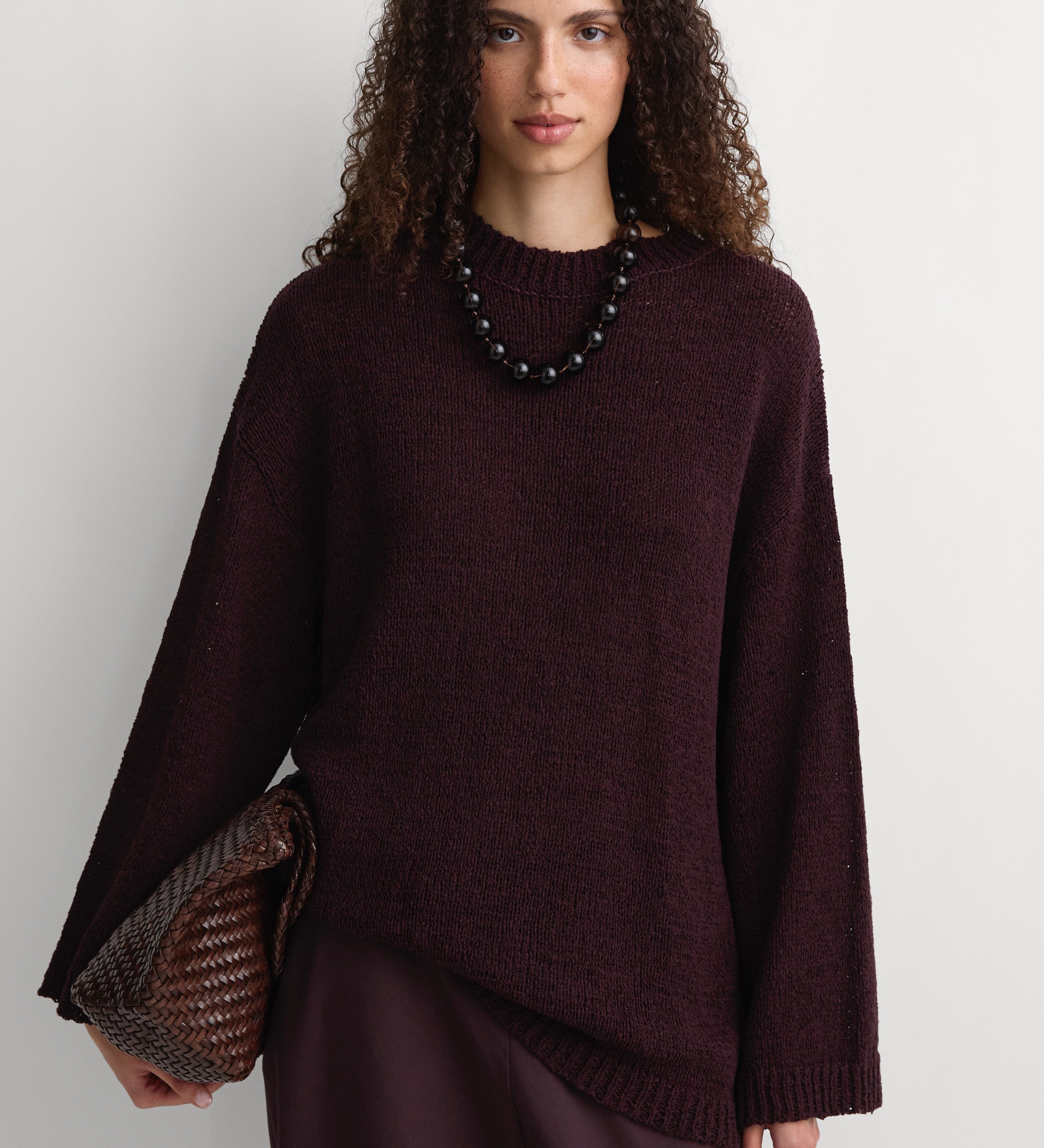 Faithfull - The Fisherman Knit Jumper Prune
