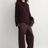 Faithfull - The Fisherman Knit Jumper Prune