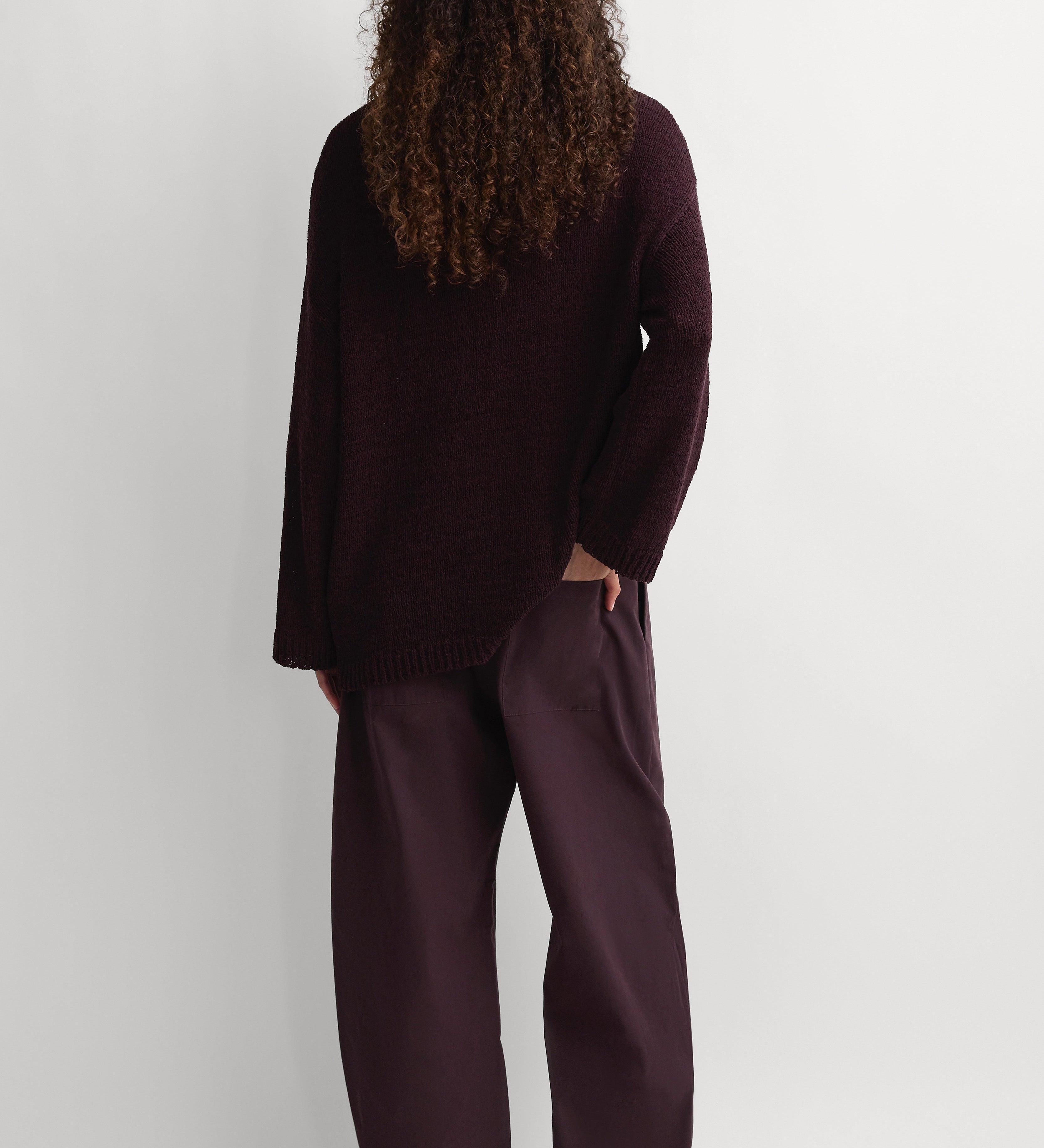 Faithfull - The Fisherman Knit Jumper Prune