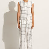 Faithfull - Genio Vest Letizia Check White - Final Sale
