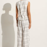 Faithfull - Genio Vest Letizia Check White - Final Sale