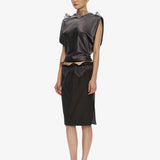 Christopher Esber - Anais Sateen Lace Top