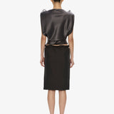 Christopher Esber - Anais Lace Trimmed Tie Skirt