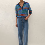Faithfull - Harlow Oversized Polo Juan Stripe