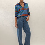 Faithfull - Harlow Oversized Polo Juan Stripe