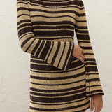 Faithfull - Micah Mini Dress Carob Wheat