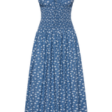 Faithfull - Yerres Midi Dress Floral Blue