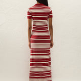 Faithfull - Cloe Maxi Dress Valdemar Stripe Red Ochre