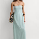 Faithfull - The Bandeau Dress Teal