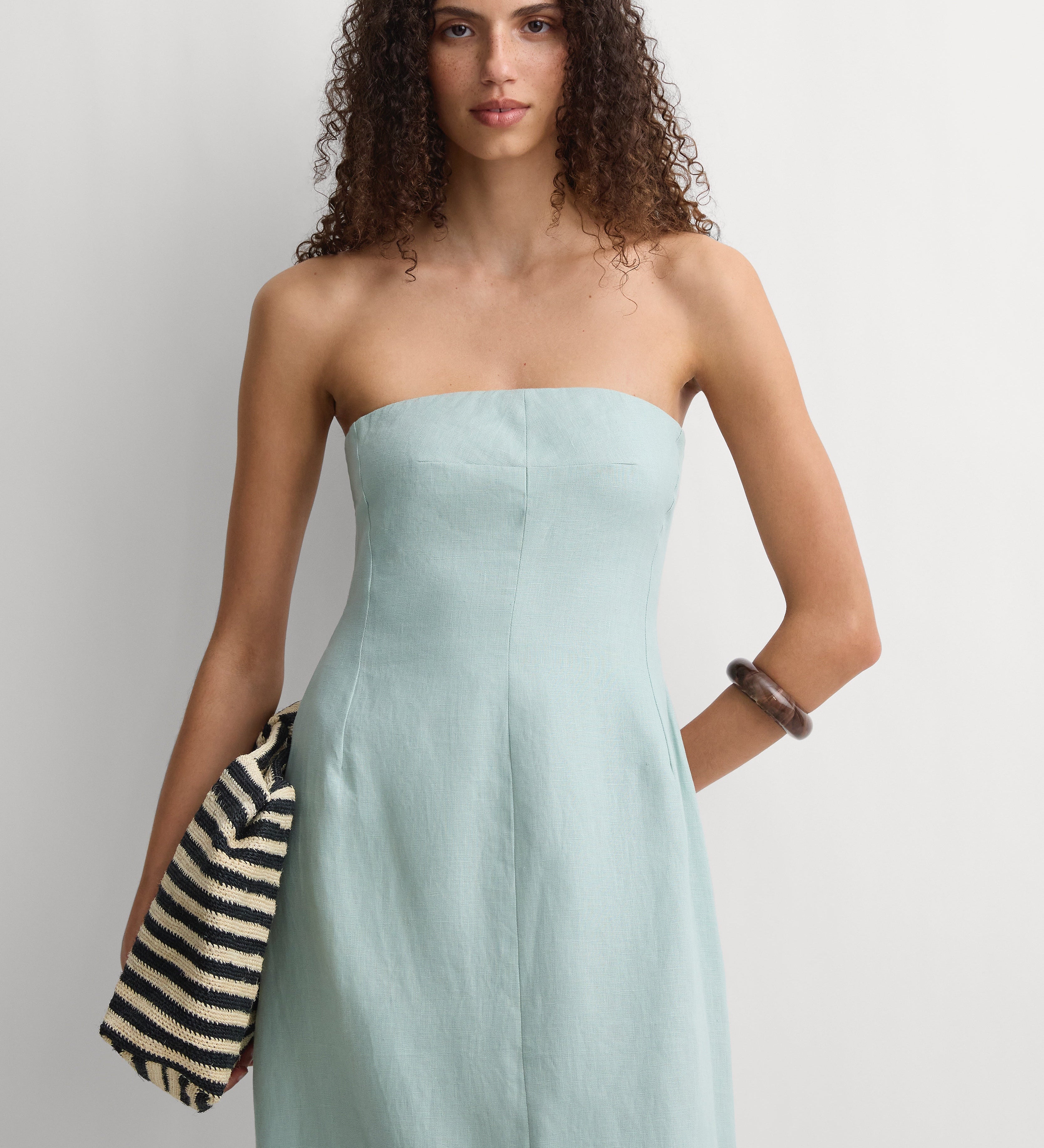 Faithfull - The Bandeau Dress Teal