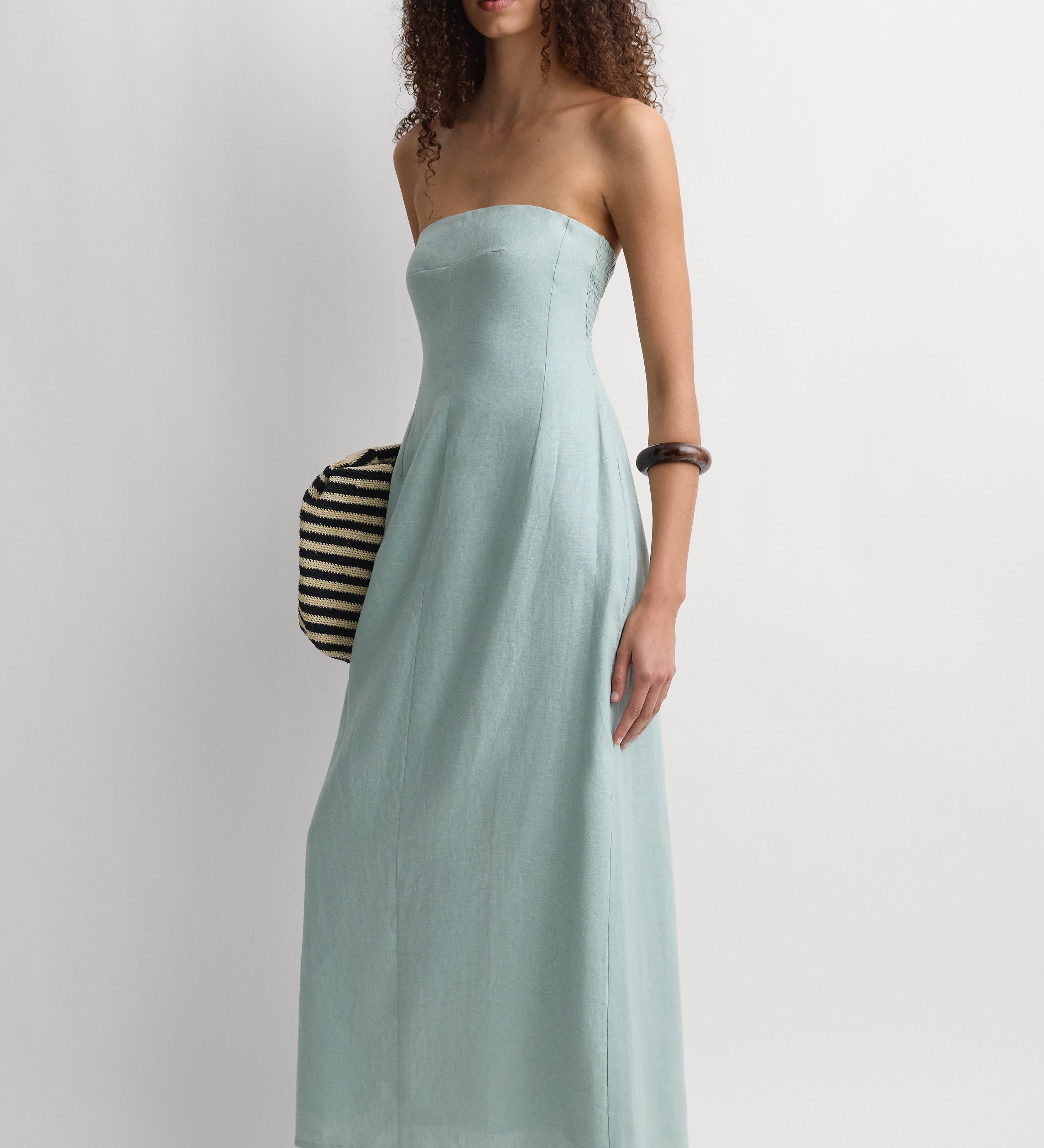 Faithfull - The Bandeau Dress Teal