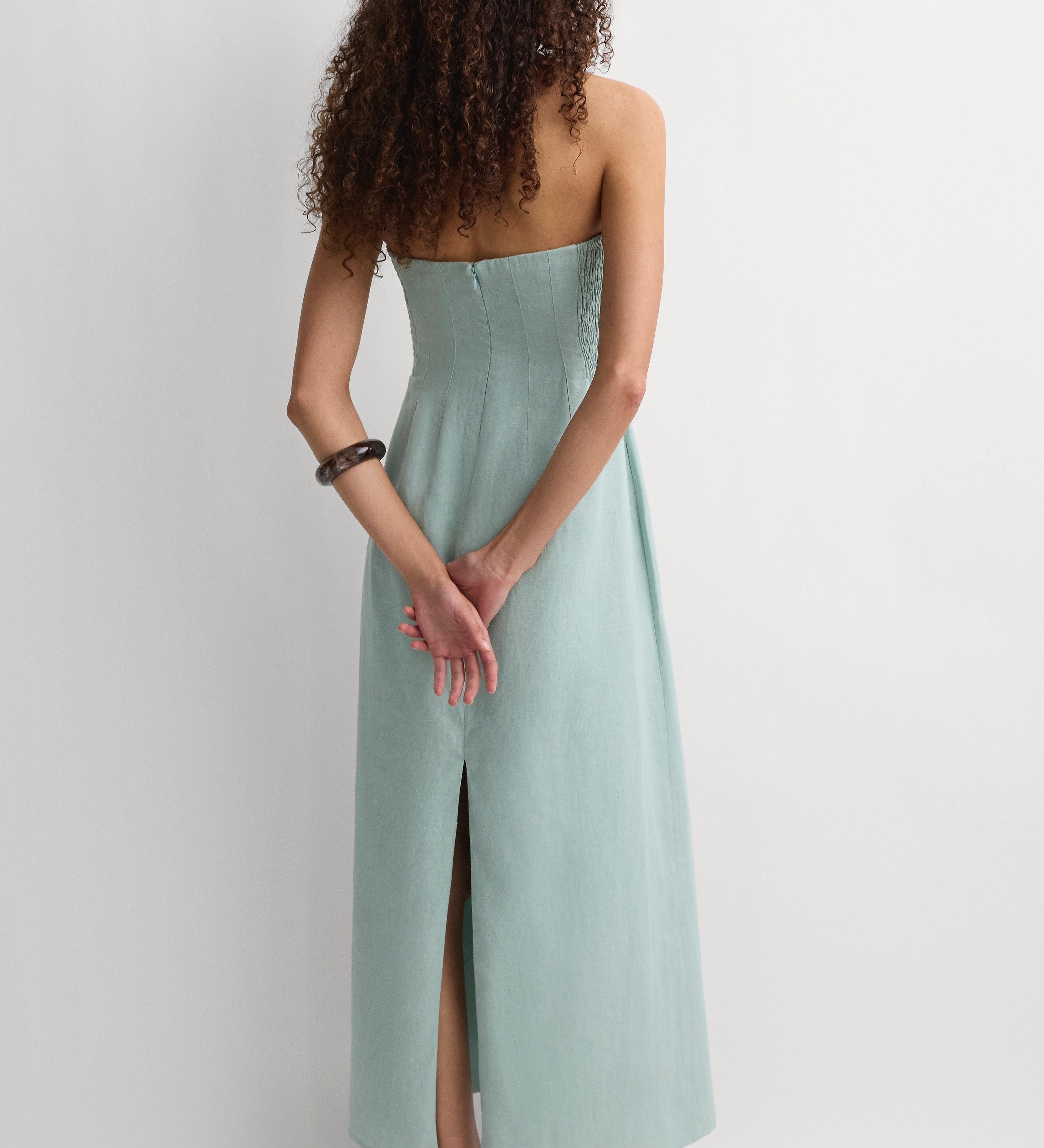 Faithfull - The Bandeau Dress Teal