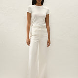 Faithfull - Lisandra T - Shirt Gisele Pointelle Vintage White
