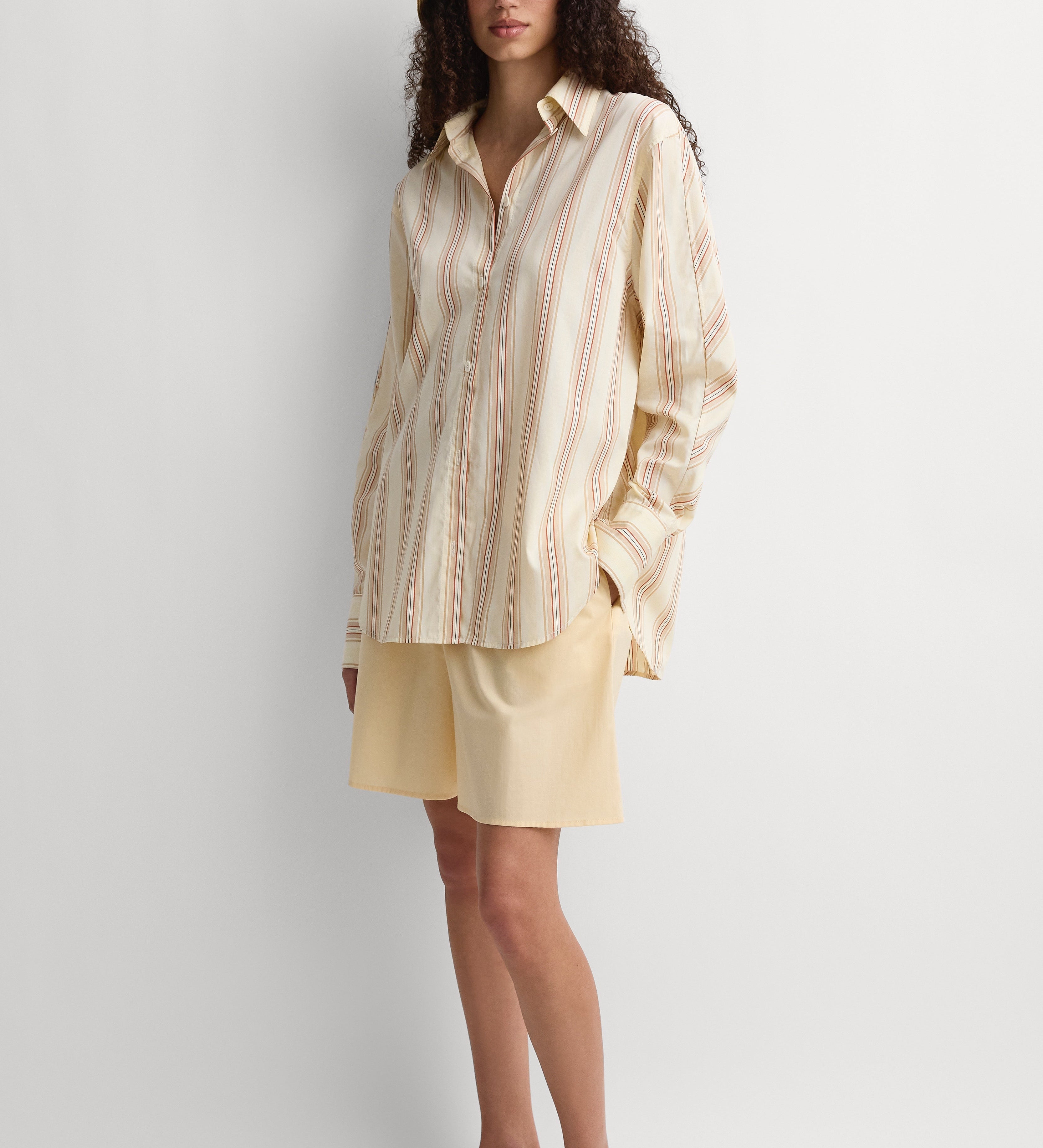 Faithfull - The Stripe Shirt Straw Stripe