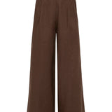 Faithfull - Malta Pants Plain Chocolate - Final Sale