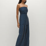 Faithfull - Lalia Trouser Chevron Stripe Vintage Navy