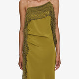 Christopher Esber - Droplet Bead Crochet Trimmed Cami Dress