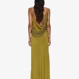 Christopher Esber - Droplet Bead Crochet Trimmed Cami Dress