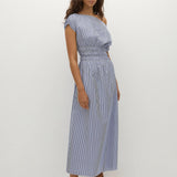 Faithfull - Kara Maxi Dress Helle Stripe Vintage Navy