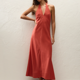 Faithfull - Amara Midi Dress Dusty Tomato