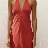 Faithfull - Amara Midi Dress Dusty Tomato