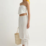 Posse - LOIS TIE TOP - VINTAGE WHITE