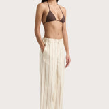 Faithfull - Maeve Stripe Trouser Shadow Stripe Butter - Final Sale