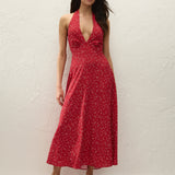 Faithfull - Jennah Midi Dress Linnea Dot Rosso
