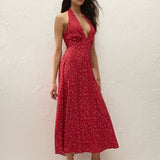 Faithfull - Jennah Midi Dress Linnea Dot Rosso