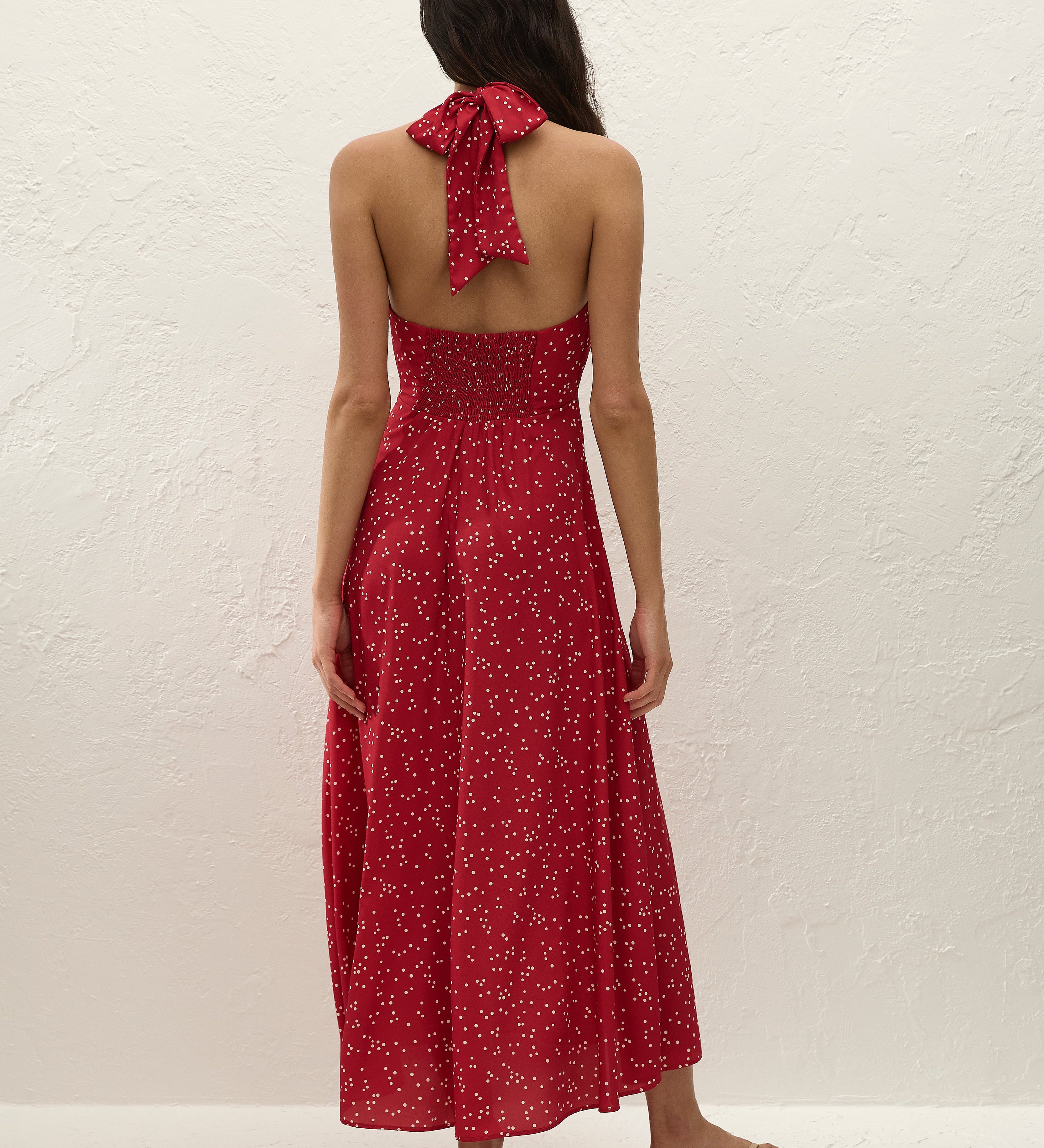 Faithfull - Jennah Midi Dress Linnea Dot Rosso
