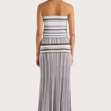Faithfull - Citara Strapless Top Pale Blue Stripe