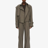 Christopher Esber - Cropped Trench Bomber Jacket
