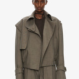 Christopher Esber - Cropped Trench Bomber Jacket