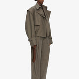Christopher Esber - Cropped Trench Bomber Jacket