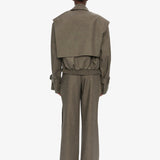 Christopher Esber - Cropped Trench Bomber Jacket