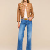 L'AGENCE - Deidra Cropped Leather Jacket