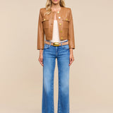 L'AGENCE - Deidra Cropped Leather Jacket