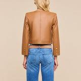 L'AGENCE - Deidra Cropped Leather Jacket