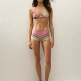 Faithfull - Olina Bikini Bottom Barragan Stripe Dusty Mauve