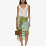 Christopher Esber - Embroidered Handkerchief Envelope Midi Skirt