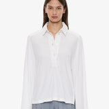 Christopher Esber - Deconstruct Denim Long Sleeve Polo