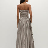 Faithfull - Vera Maxi Dress Norway Stripe Espresso