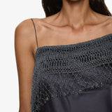 Christopher Esber - Droplet Bead Crochet Trimmed Cami Dress