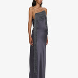 Christopher Esber - Droplet Bead Crochet Trimmed Cami Dress