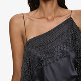 Christopher Esber - Droplet Bead Crochet Trimmed Cami