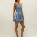 Faithfull - Pelea Mini Dress Vintage Blue Check