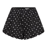 Posse - AURELIA SHORT - BLACK WHITE POLKA DOT