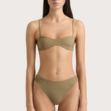 Faithfull - Henni Bikini Bottom Khaki - Final Sale