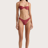 Faithfull - Farrah Bikini Top Wine - Final Sale