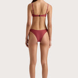 Faithfull - Farrah Bikini Top Wine - Final Sale